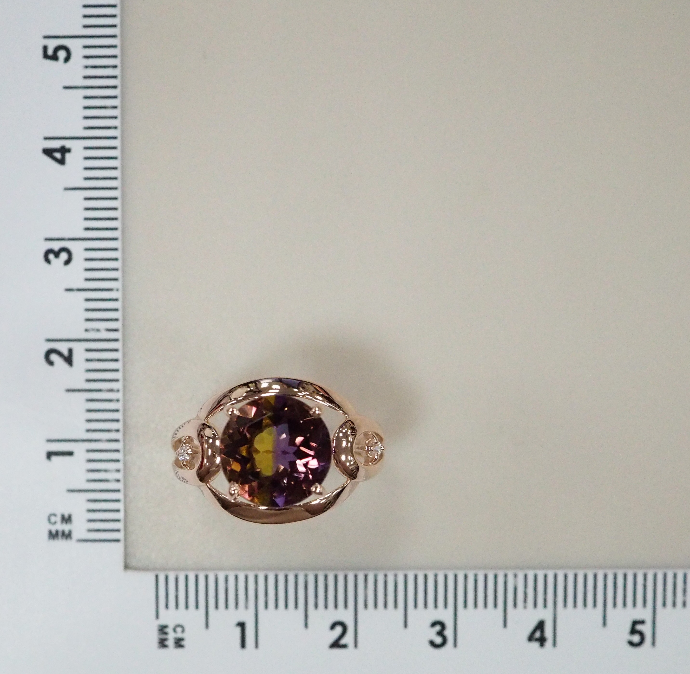 Серебряное кольцо с аметрином